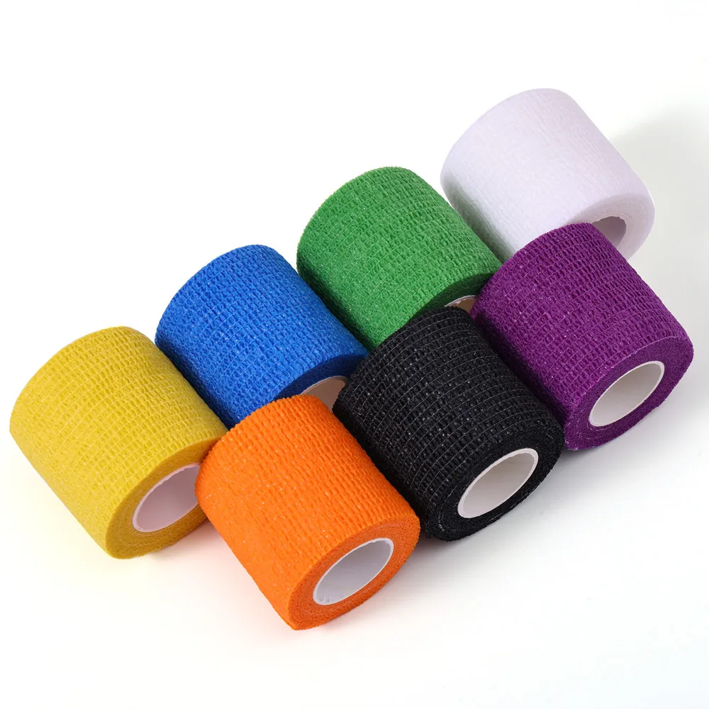 SJ Self Adhesive Wrap Bandages Bulk Breathable Athletic Tape Self Adherent Soaker Pad Cohesive Tape