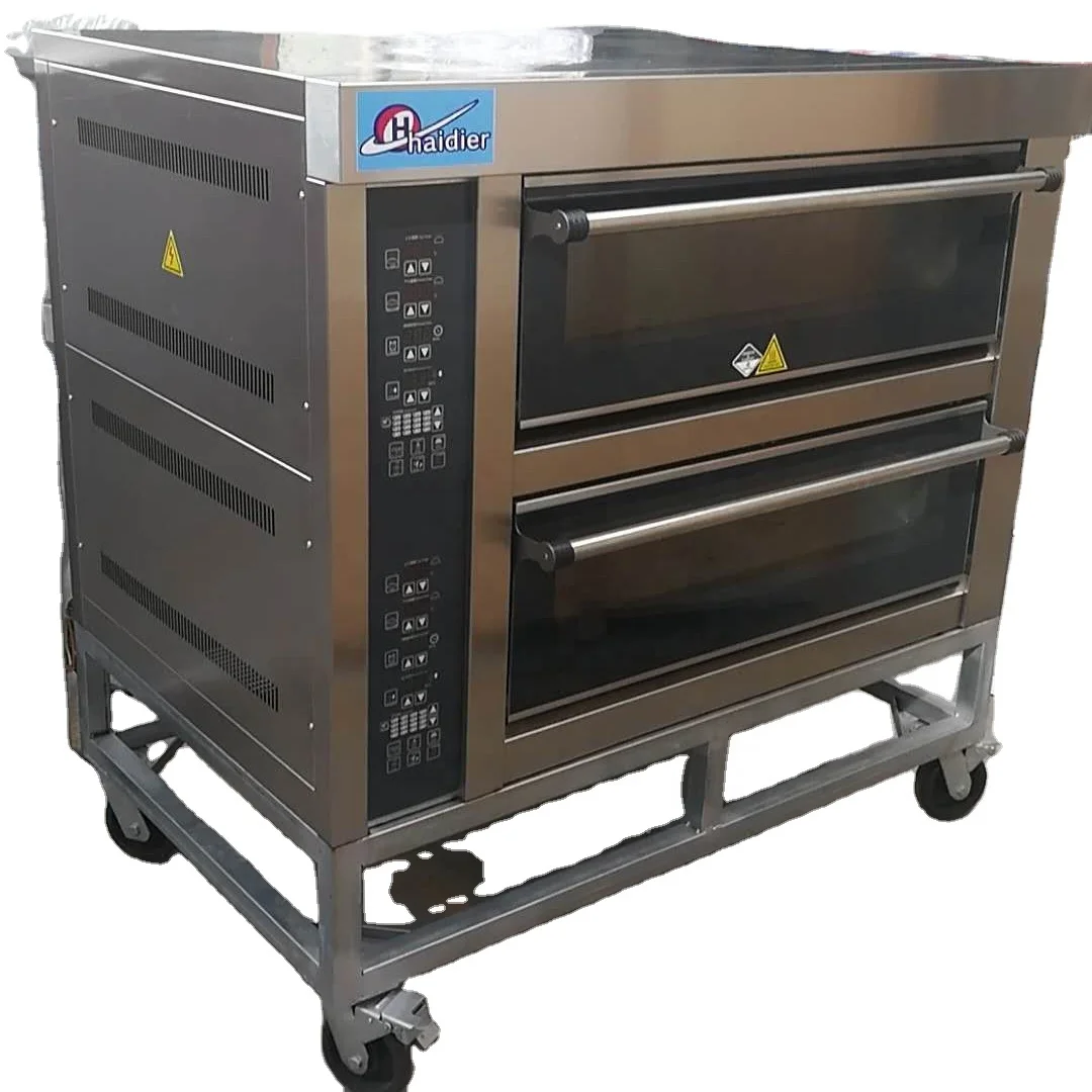 Competitive price technology china wholesale electric 2 deck 4 trays deck oven for restaurant