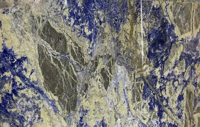 Роскошный супертонкий гибкий каменный шпон из голубого мрамора Боливии 1 мм