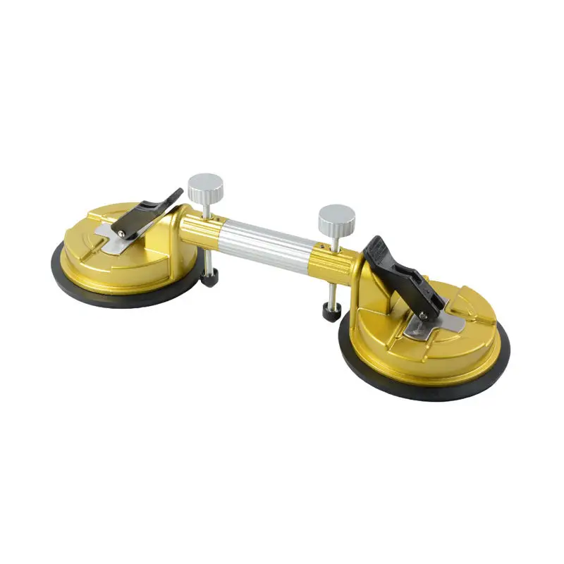 Double Handle Suction Cup 2 Heads Adjustable Suction Lifter for Stone Ceramic Tile Glass Sucker Plate