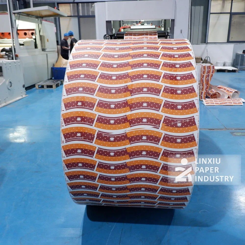 Приложение Asia Symbol 170GSM 190GSM 250GSM 280GSM pe/pla бумажный стаканчик рулон для Изготовления Бумажных супов