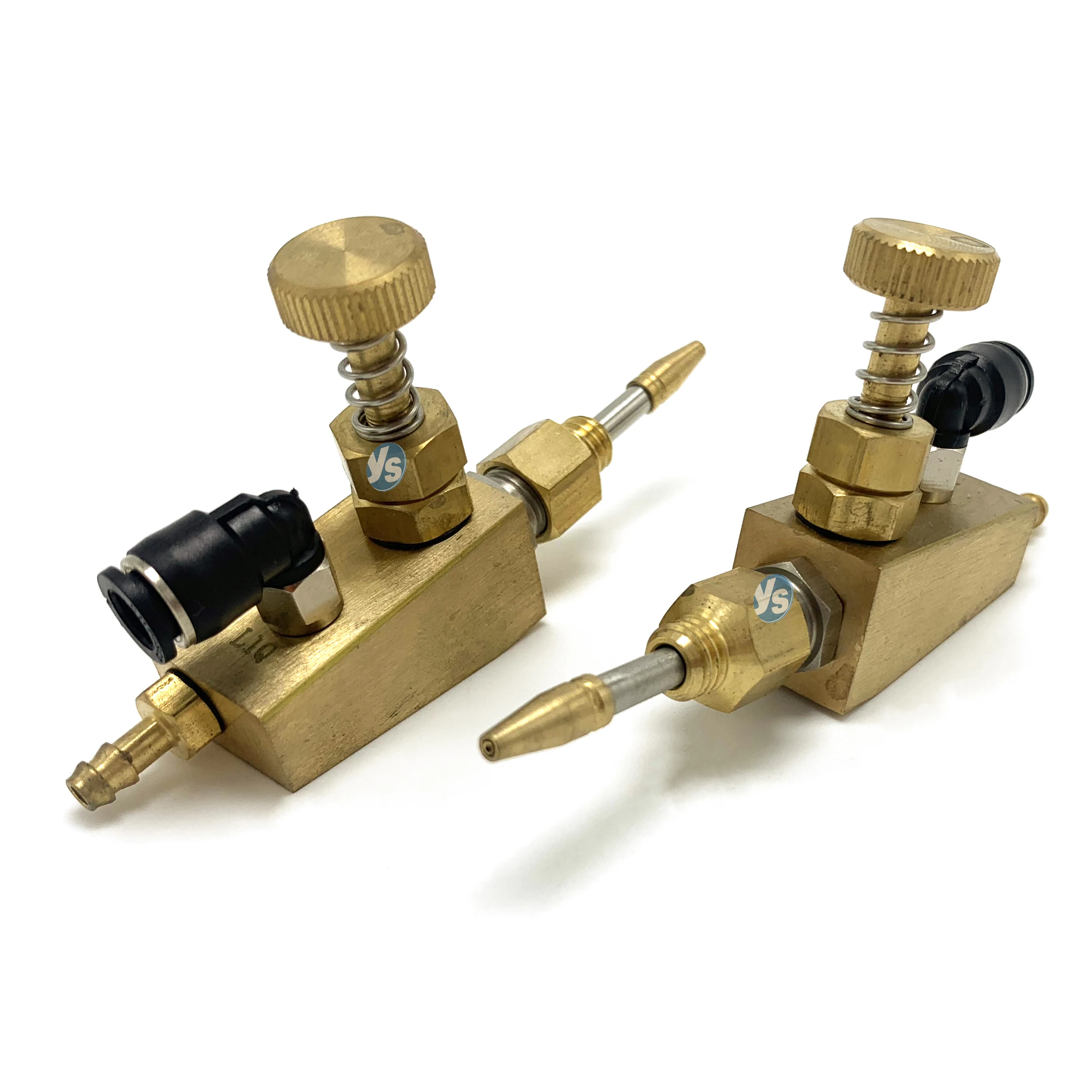 Micron Mist Siphon Round Spray Air Atomizing Nozzle, Customized Small Flow Rate Full Cone Air Misting Nozzle, Narrow Angle