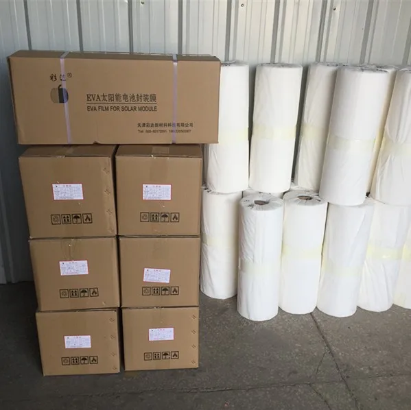 0.30mm to 0.45mm thickness clear color Solar panel eva film for photovoltaic solar panels encapsulate