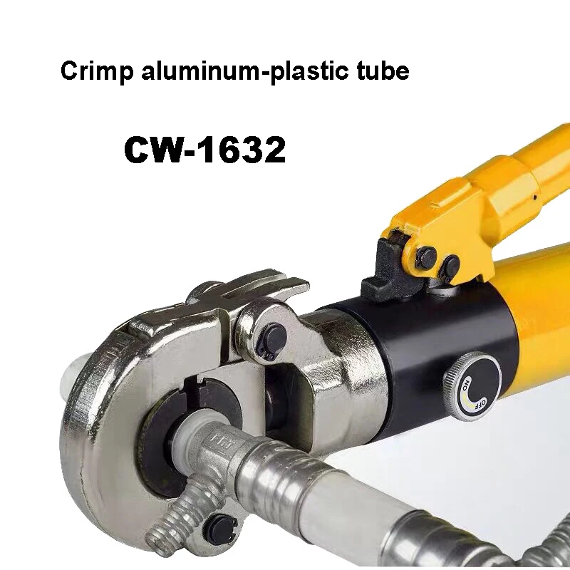CW-1632 Hydraulic Pipe Tube Crimping Tool 16-32mm Pex Fitting Tool Plumbing Pipe Clamp Pliers Pressure 10T