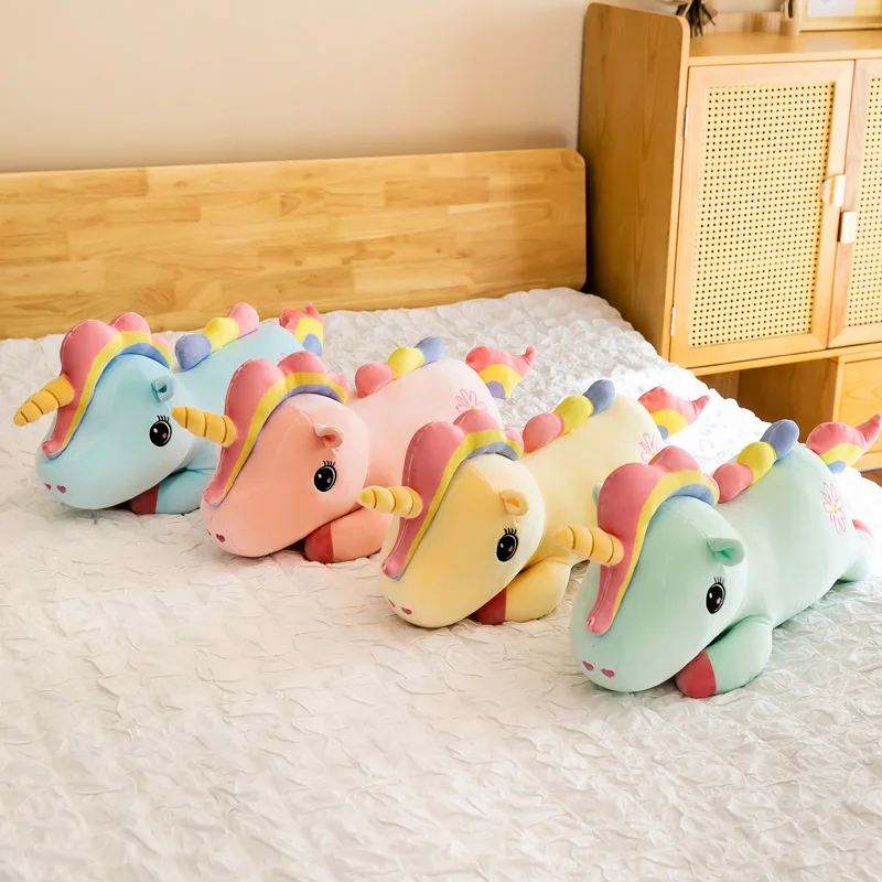 Cartoon animal pillow blanket car office nap blanket 2 in 1 unicorn pillow blanket Unicorn Plush doll customized stuffed toy