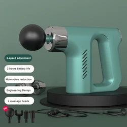 KH 740 Multi Frequency Vibration Relaxing Muscle Gun Massager Usb Rechargeable Brushless Massage Gun