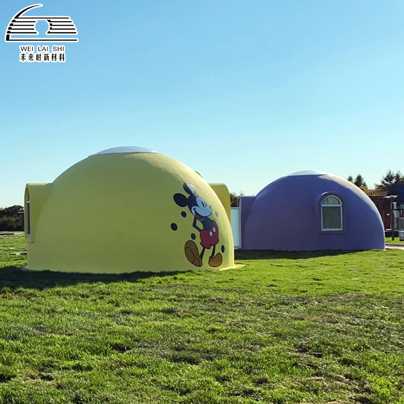 Modern Graphene Eps Deluxe foam Prefabricated Dome House Camping Tent with 2.2m Skylight