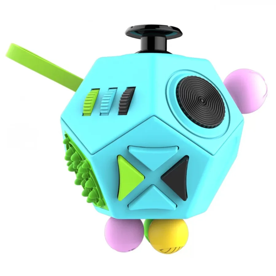 New Mini 12 Sides Magic Gadgets Kid Fidget Cube Toys Hand Spinner Toy Gifts Anti Depression Cube