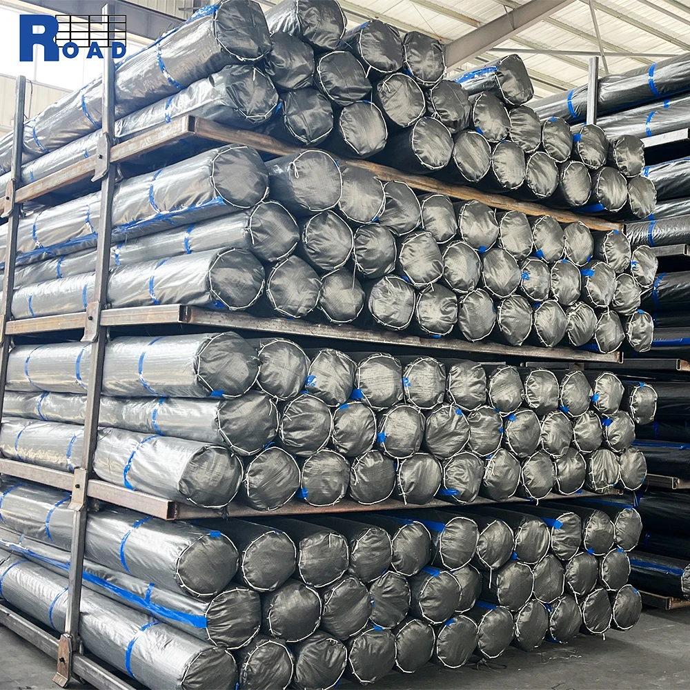 100-200kN glass fiber asphalt geogrid high tensile fiberglass geogrid coated bitumen grid