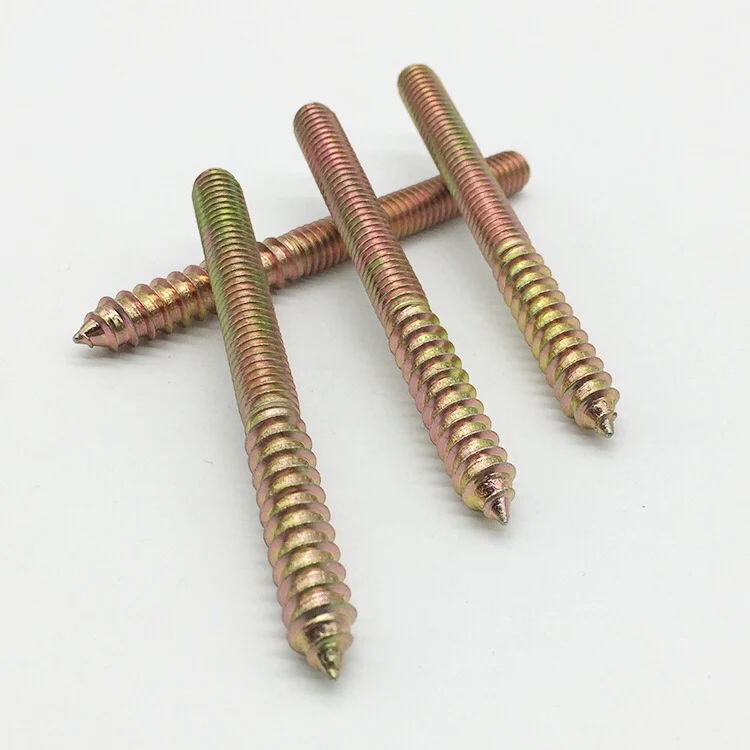 
M6 M8 M10 Double End Screws Hanger Bolts Double Threaded Self Tapping Wood Screw 