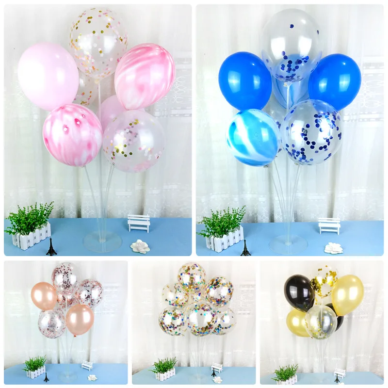 Wholesale 70cm Birthday Decoration Large Transparent Led Balloon Stick Bracket Latex Balloon Stick Stand