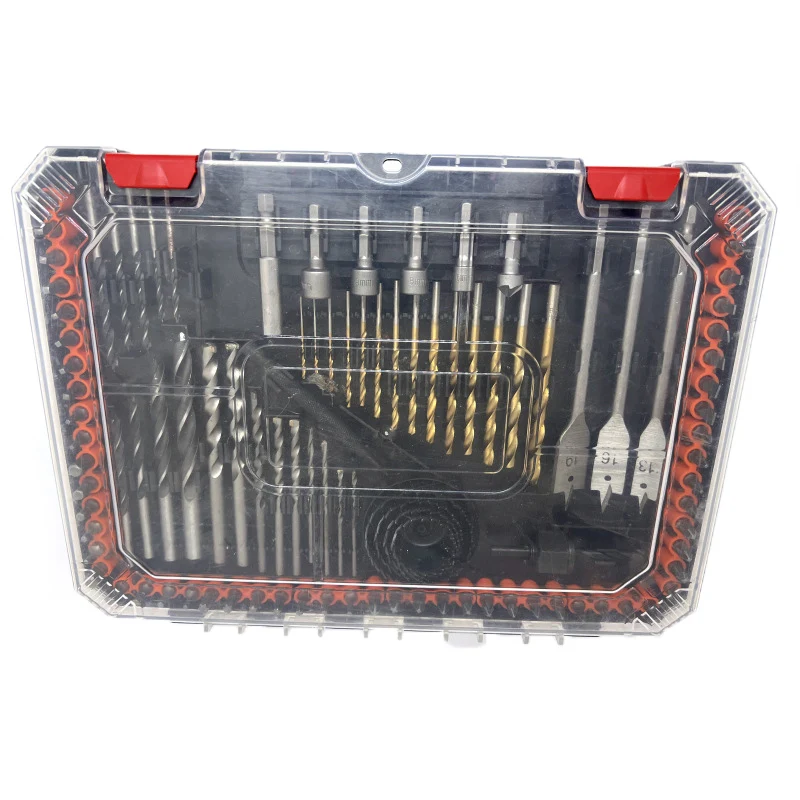 New 100 PCS Drills Bits Set HSS Twist Drill Bit Set  4241  Drill bit and Hole Saw Set