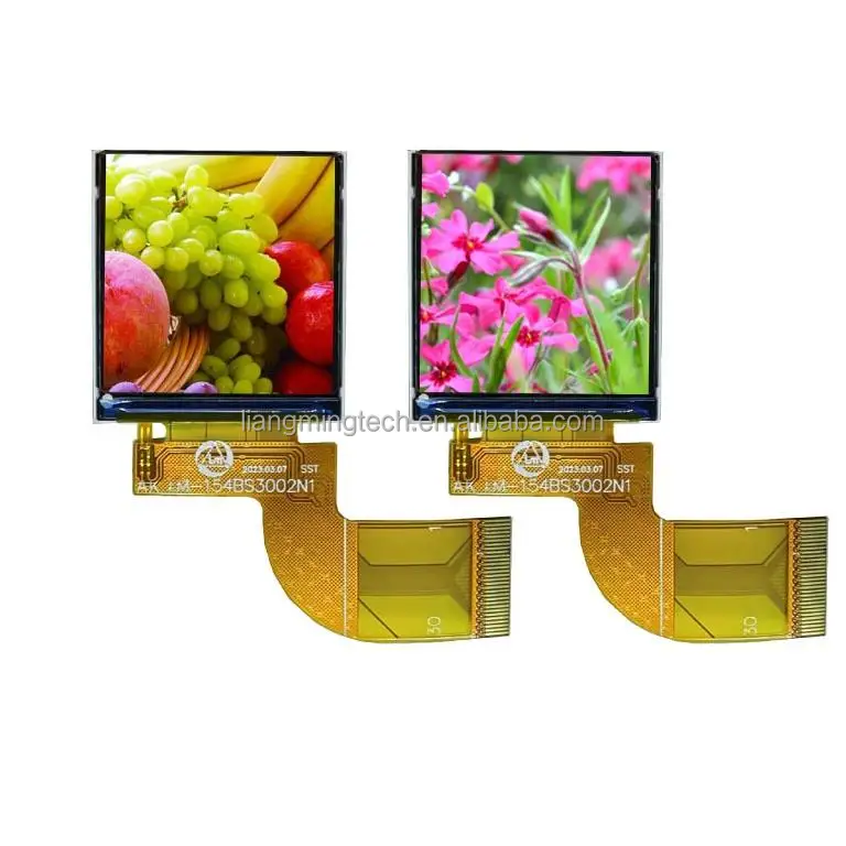 High Performance 1.54inch Full Color TFT Display Panel 320X320 Resolution IPS LCD Module with LVDS Interface
