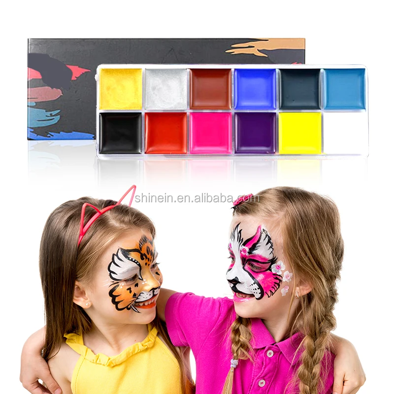 Shinein Water-soluble Luminous Neon Face Body Paint Pastels Eyeliner UV Glowing Halloween Face Paints
