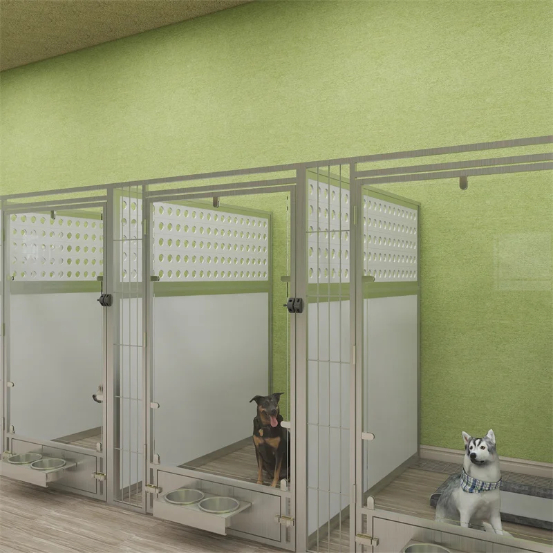 Anti-scratch Dogs Kennel Pet Houses Large Wooden Cage House Multiple Dog Kennel Metal Dog Kennel