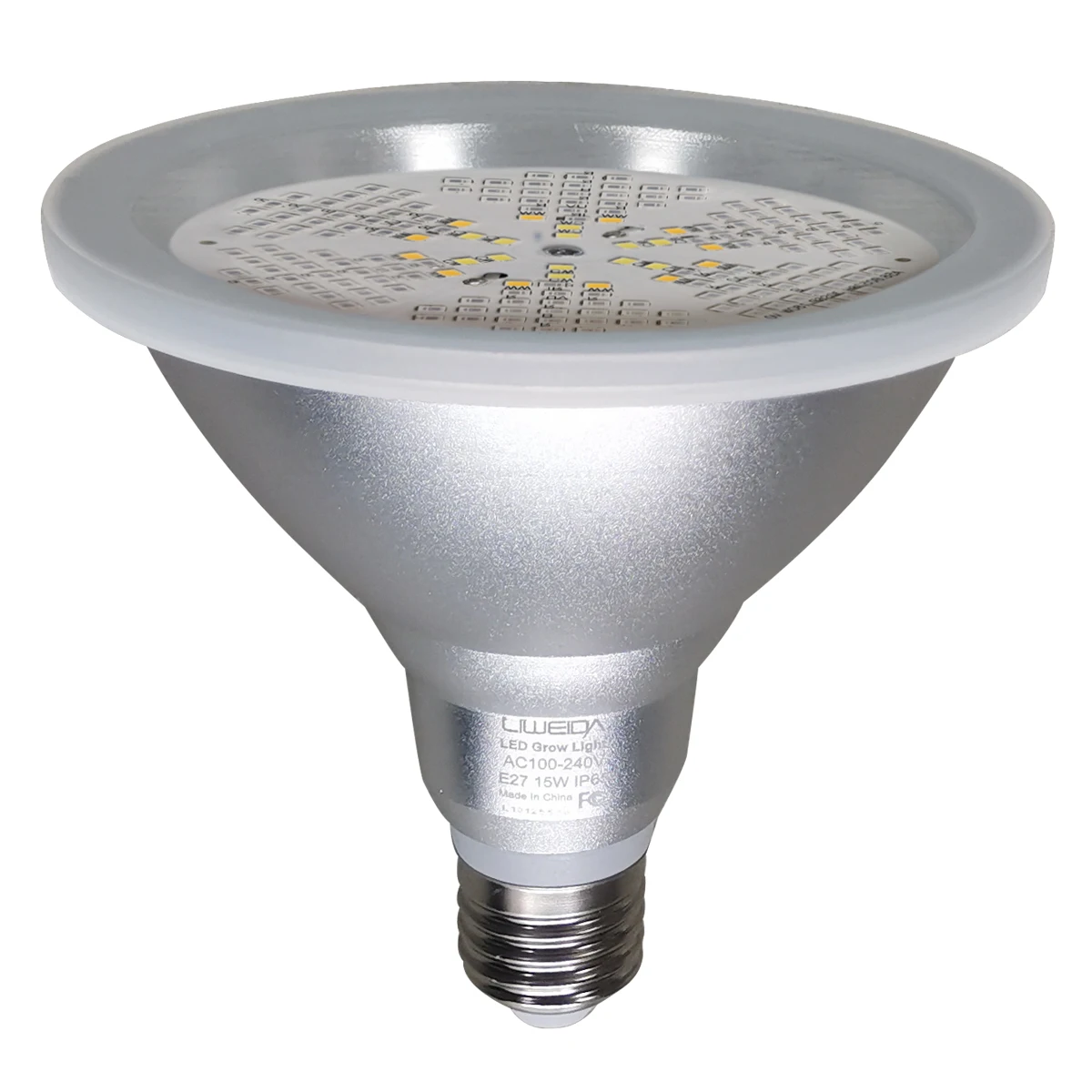 LIWEIDA E26/E27 Full Spectrum Plant Light Bulb with 180 LEDs for Indoor Plants Greenhouse Replace Traditional 100W Grow Light