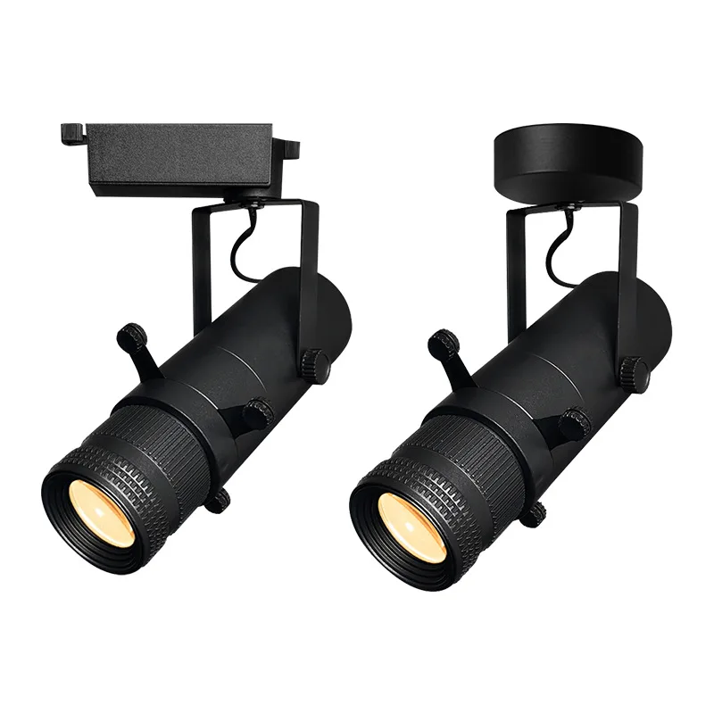 Focus LOGO Lamp Rail Zoomable Shapeable Cut Led Track Projector Lights For Museum Art Gallery Painting Exhibition Spot Light