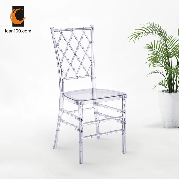 Fashion Luxury Leisure Style Plastic Chair Wedding Chivari Event Clear Chairs