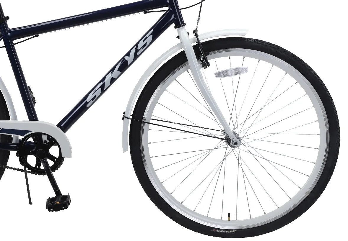 Wholesale 26 28 Inch Single Speed city Bikes Steel Frame with reflective sheet, bicycle for men support OEM bicycle