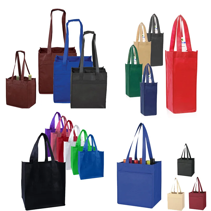 Custom Shopping Gift Use Lulu Style Water Resistant, Full Color Two-Tone Laminated Nonwoven Polypropylene Tote Bags/