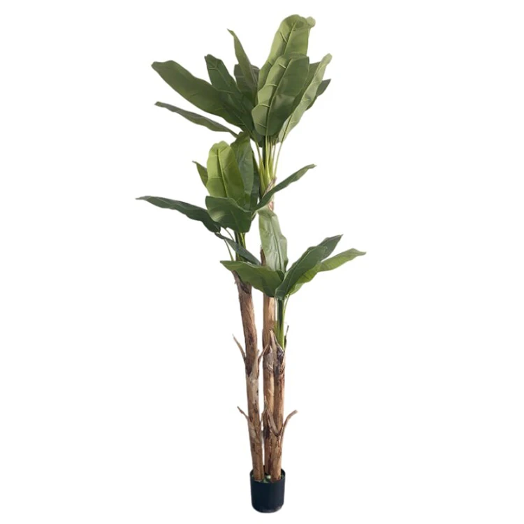 2021 Best Selling Eco-friendly New Modern Plastic Banana Bananeira Artificial Tree Shopping Mall Hotel Creative Decorations