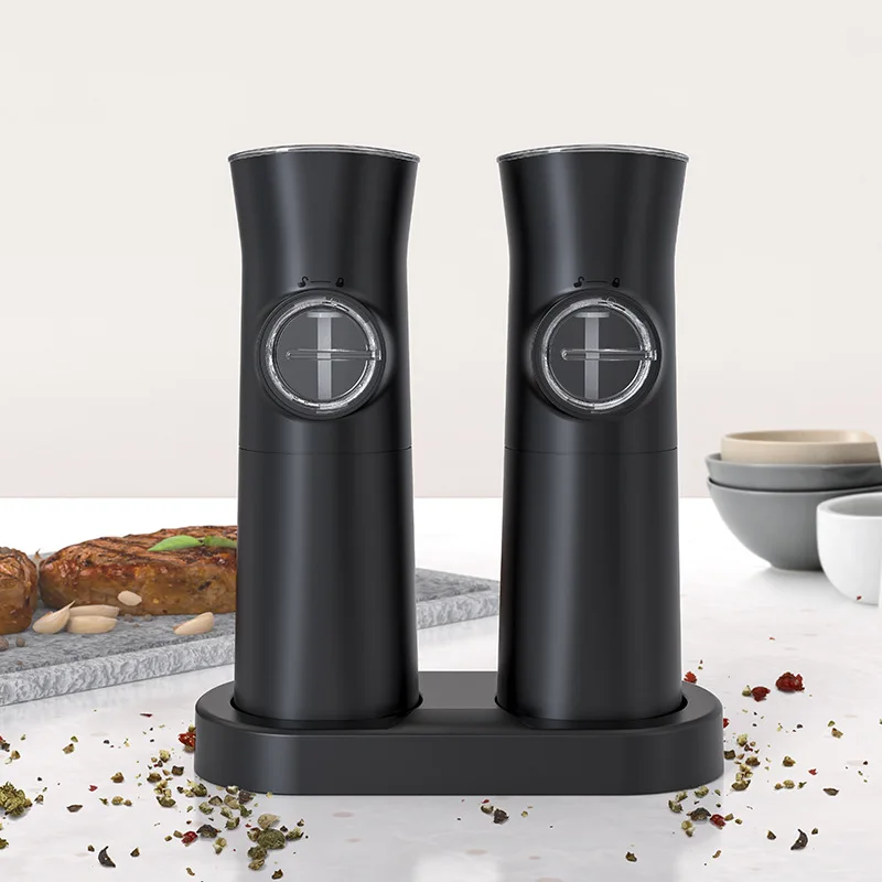 Hot-SaleElectric Pepper Mill Parts Adjustable Salt And Pepper Grinder Powered Stainless Steel Salt And Pepper Mill