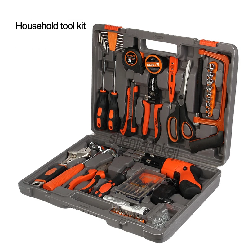 
82 pcs/SET Household tool kit set hardware tools set of plumber repair combination car repair equipment 