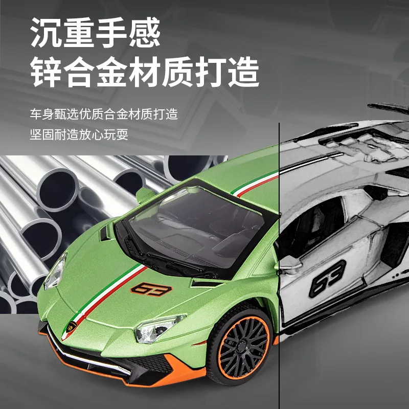 2024 Wholesale Alloy Diecast Model Car Real 1:32 Toy Car Model Diecast Kids Pickup Metal Diecast Cars Toy