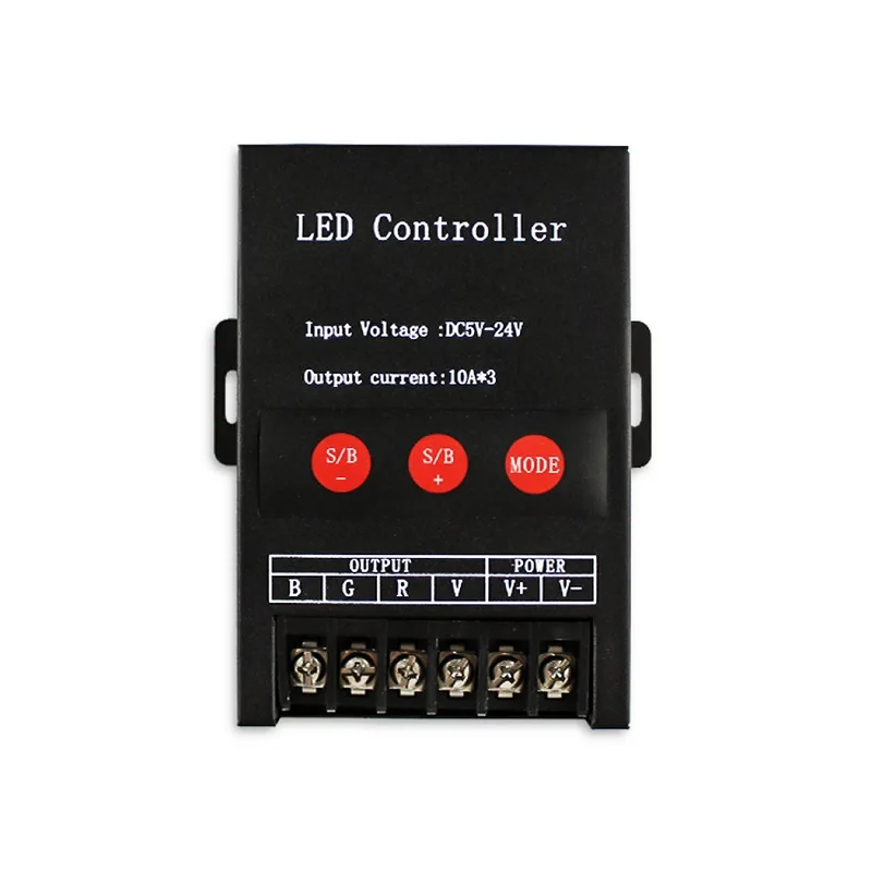 5050SMD LED RGB strip Controller 12V-24V 30A Color RGB LED Strip Module High Power 360W Dimmer RF Remote Control