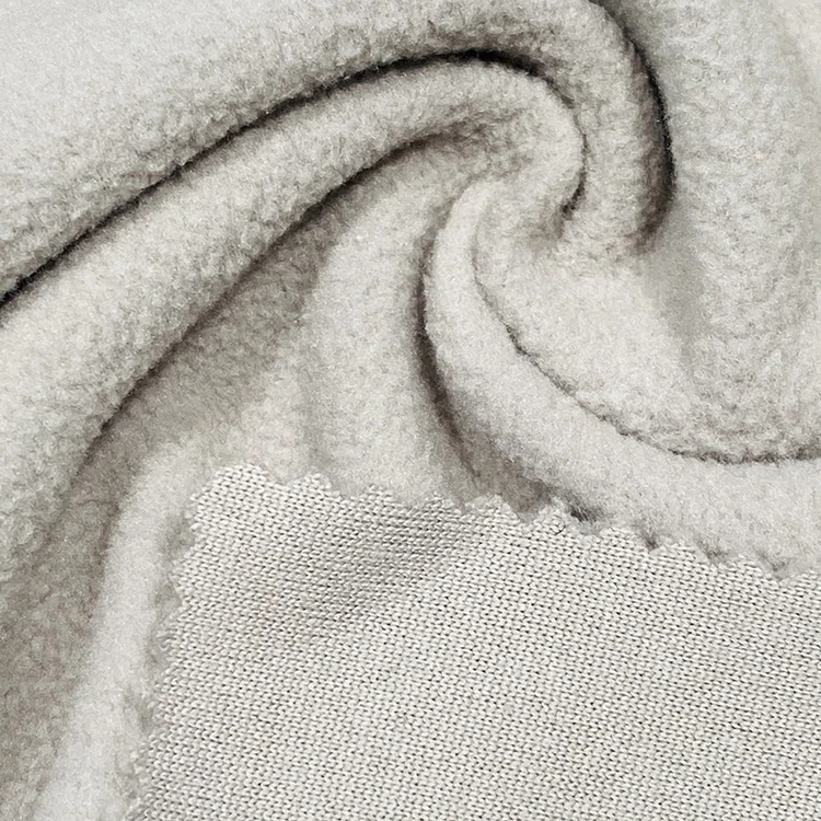 Recycle polyester fleece Eco-friendly fleece fabric one side brush fabric