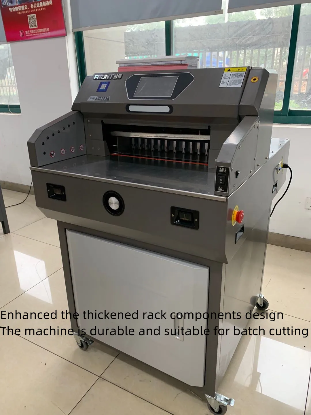 Automatic Electric E4608T Paper Trimmer 460mm Cutting Machine with CE FRONT Electric Paper Cutter for Trimming
