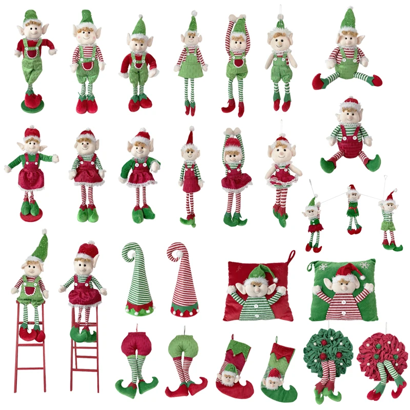 Factory price oem custom made 2024 trend product festival party christmas interior decoration fabric doll