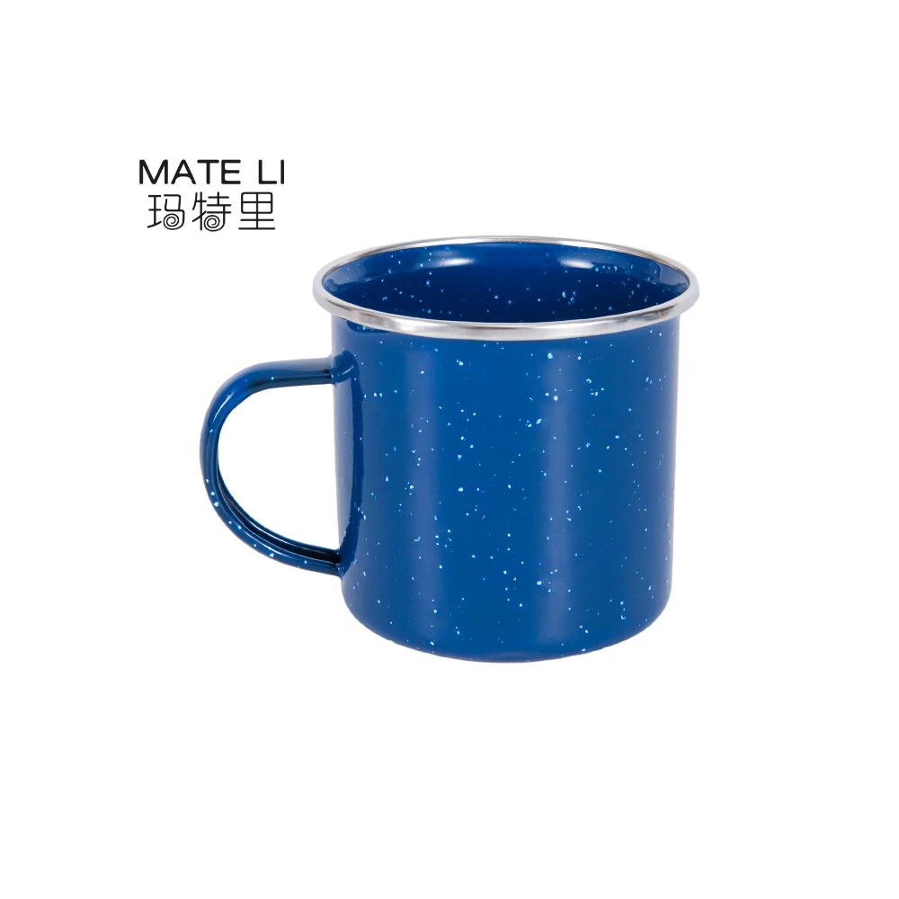 Camping Deluxe 24-Piece Enamel Mug Bowl Plate Dish Tableware Set Picnic Enamel Tableware Set for Family