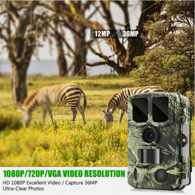 BSTCAM 4K 48M  base version  Video Resolution  120 degrees wide Angle  Live View Outdoor Wildlife  Motion Detection Trail Camera
