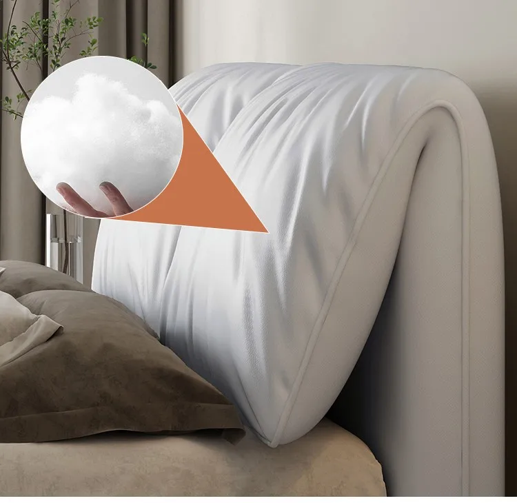 Modern Design Suspended Bed 1.5m or 1.8m Master Bed Luxury Bedroom Furniture Set King Size Double Bed