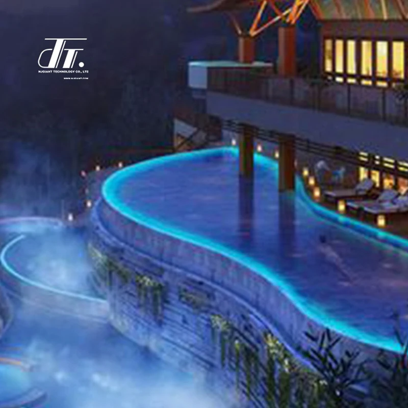 Side Glow Fibre Optic Light Edge Lighting Fiber Optic Pool Lighting Kit