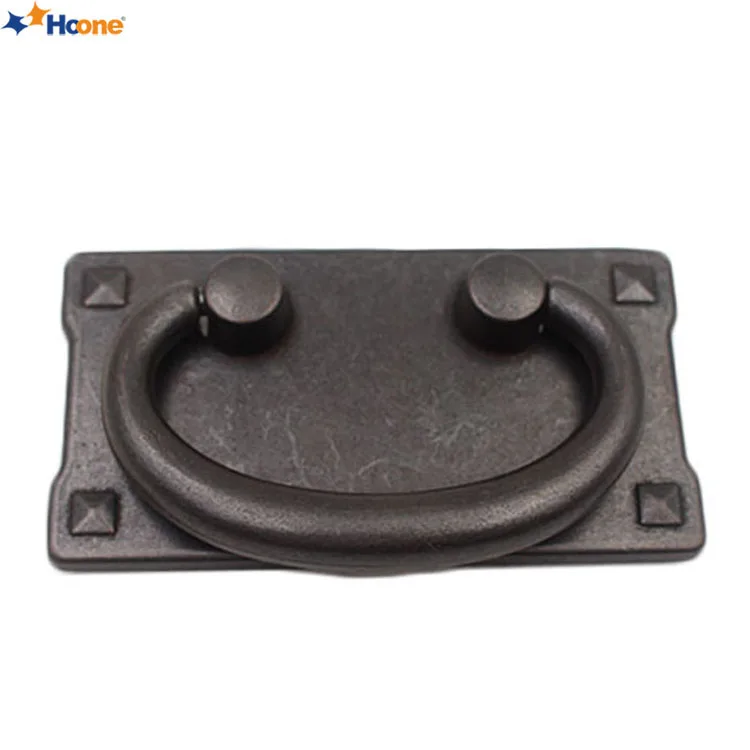 HOONE Wholesale Antique Bronze Art Furniture Handles Crecessed Folding Handle Pull