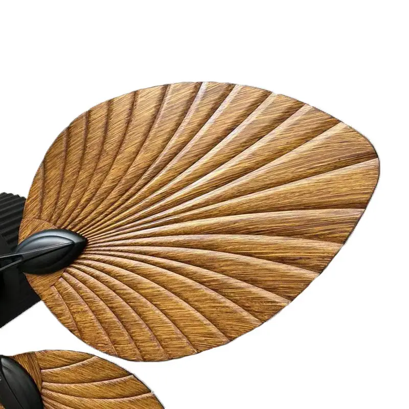 42/52 inch Asia Style New ABS Palm 5 Blade Remote Control Fancy Decorative Chandelier Light rattan Ceiling Fan