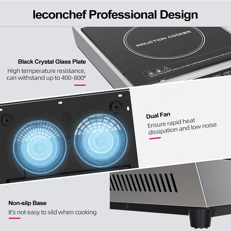 Guangdong Manufacturer Lecon Commercial High Power 3500W Electric Induction Cooker