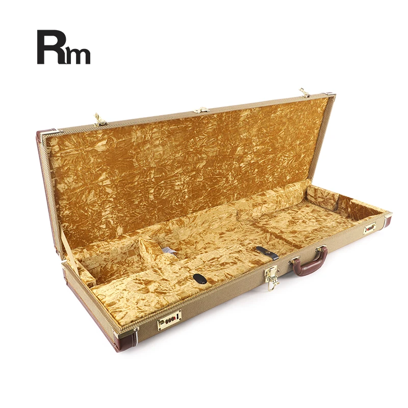 WC 35 Rm Rainbow Wholesale Custom  Electrical Guitar case Hard Leather Case Instrument Bags & Cases