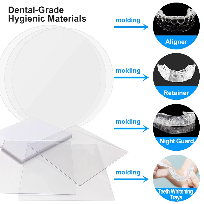Dental Lab Materials Square Round Smile Find Dental Aligner Retainer Orthodontic Align Tpu Aligned Dental Thermoforming Sheets