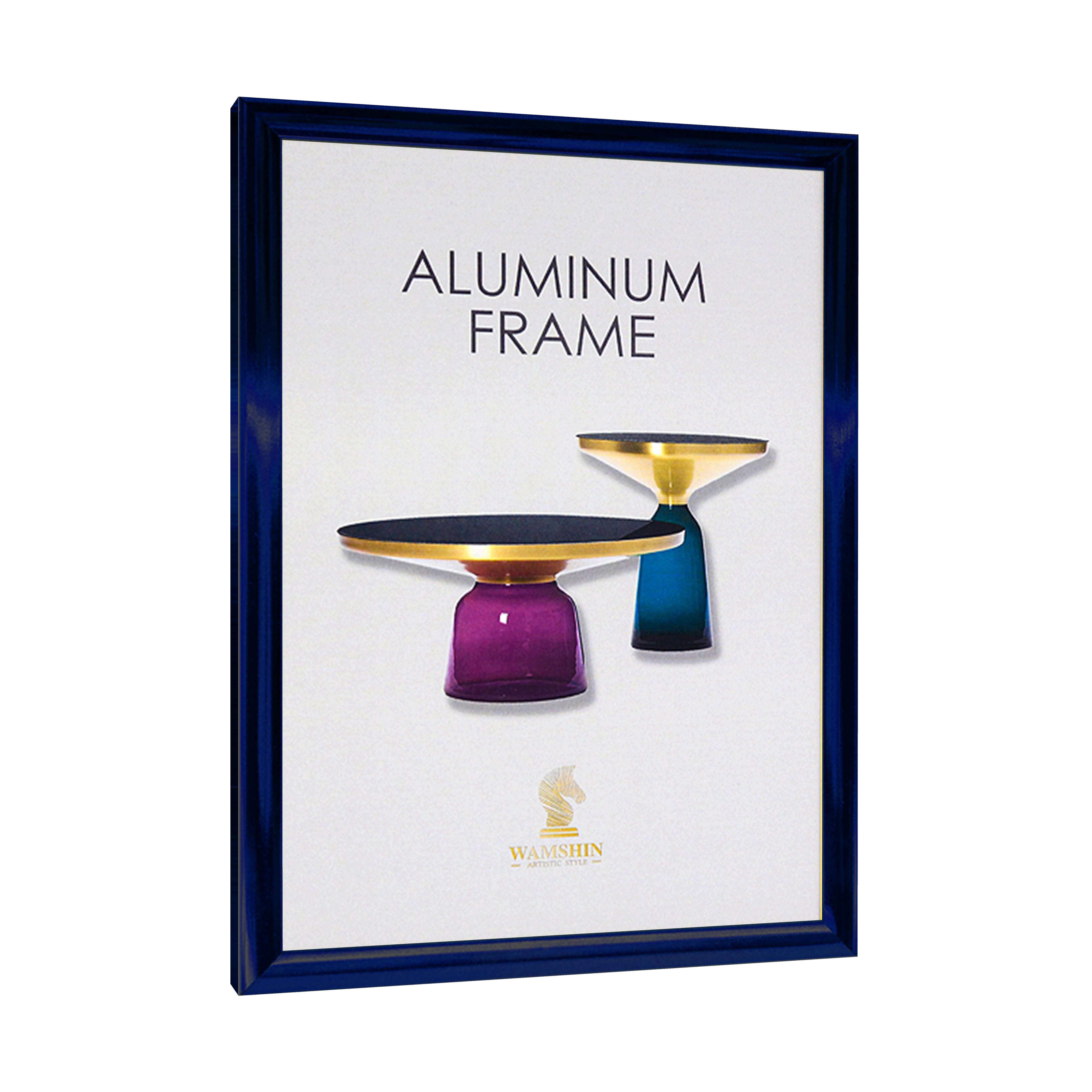 Super Valuable Gold Aluminum Frame A4 Real Glass Metal Picture Frame