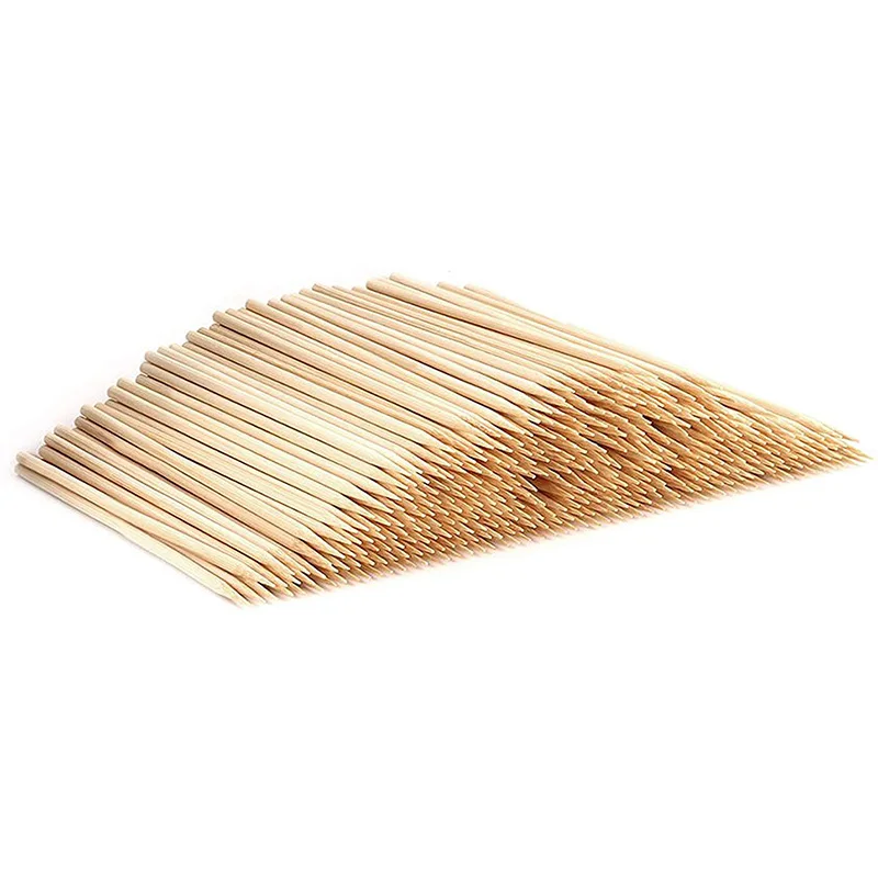 Круглые Бамбуковые Шпажки для барбекю, изысканное качество изготовления