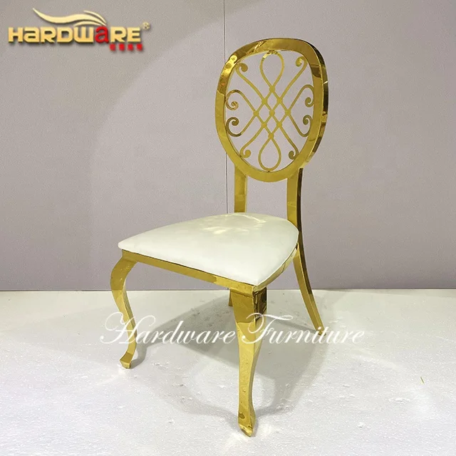 Стул из нержавеющей стали с резным дизайном для Свадьбы Тиффани