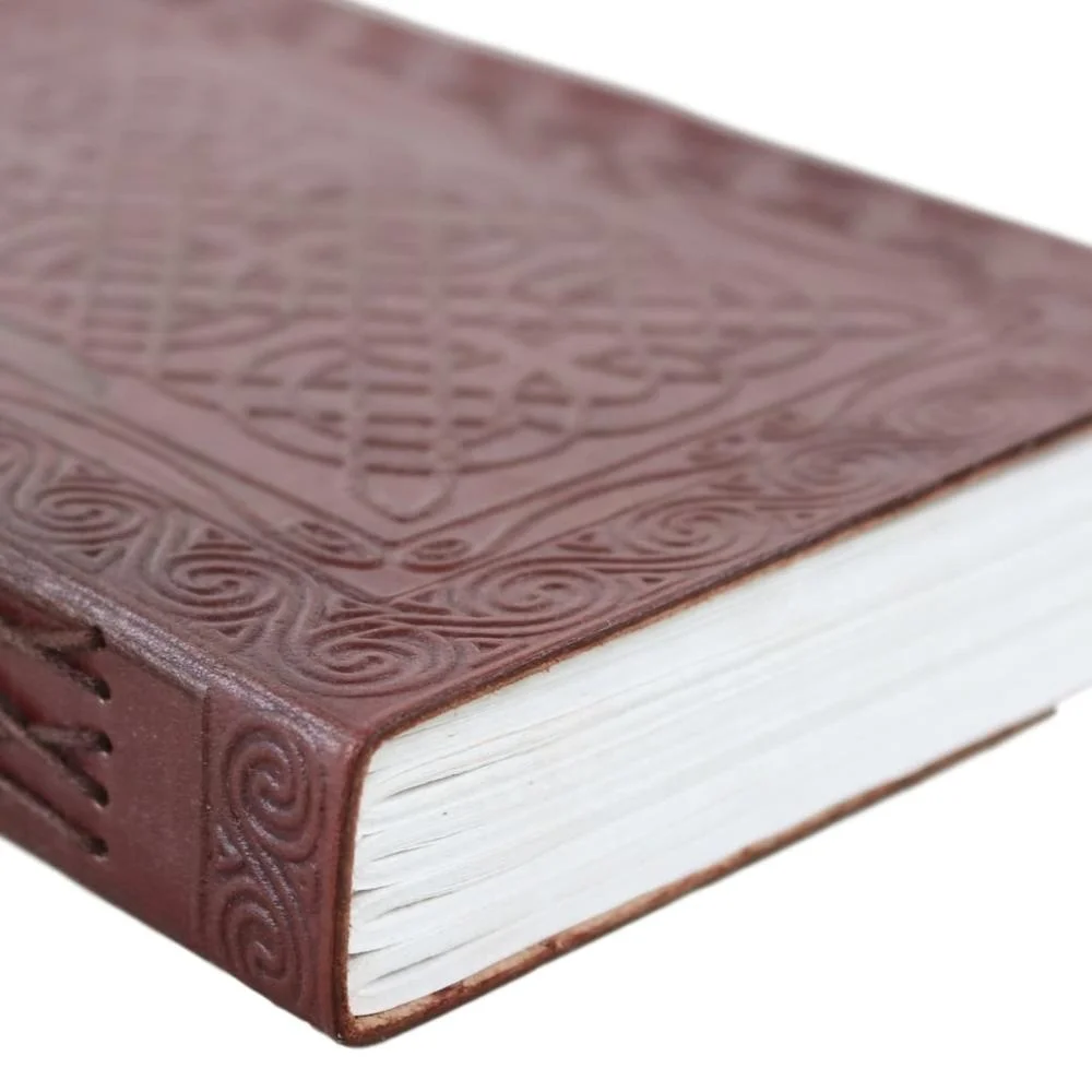 Personalized Handmade Celtic Genuine Leather Bound Notebook Journal Travel Diary Leather Journals For Men Women