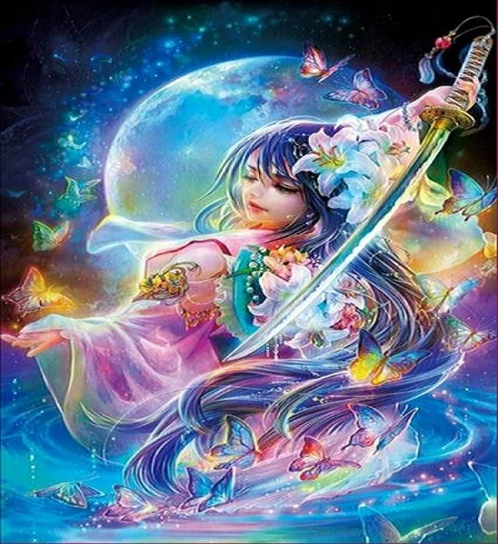 
Chunzhen Customized 30*40cm Pd-7157 Figure Diy Kids Handmade Hand Paintings Wall Decor Diamond Painting 
