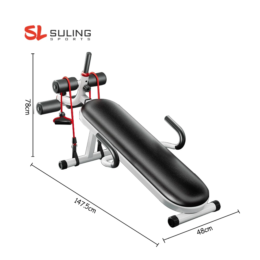 Bodybuilding Muscle abs abdominal exercise Folding machine equipment Fitness Training Sit Up ab Bench for stomach workout