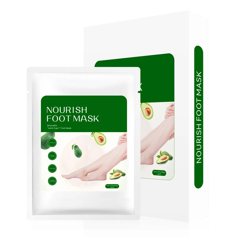 Private Label Foot Peel Mask Make Your Feet Baby Soft Foot Skin Care Peeling Away Calluses and Dead Skin beauty foot mask