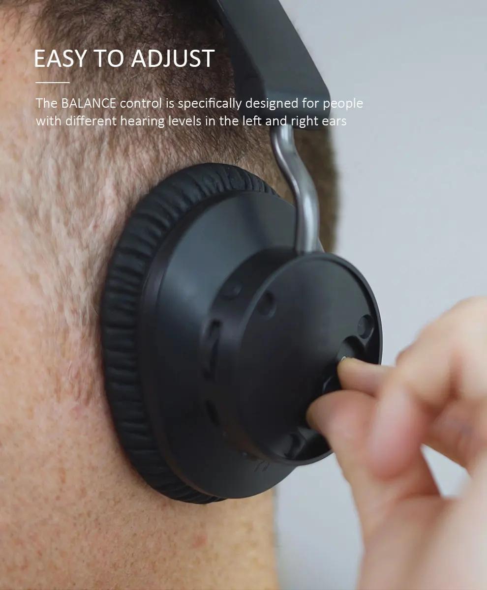 Wireless Over-Ear Headphones for TV Watching with Universally Compatible Transmitter & Charging Dock, 18hr Audio P