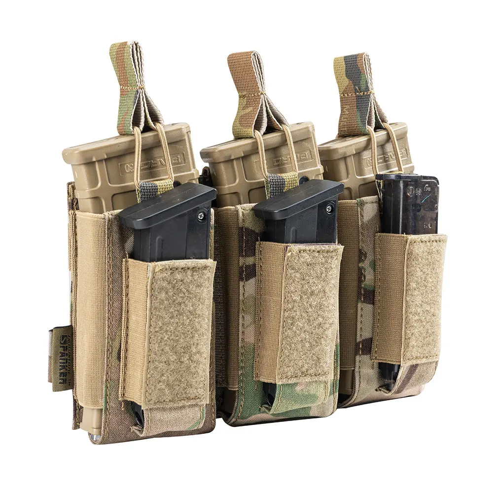 Multicam Cordura Double-Stack triple  AR 5.56mm tactical magazine pouch